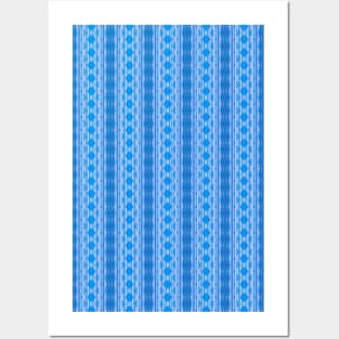 Complex Blue Stripes Posters and Art